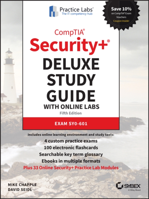 CompTIA Security+ Deluxe Study Guide with Online Labs : Exam SY0-601, Hardback Book