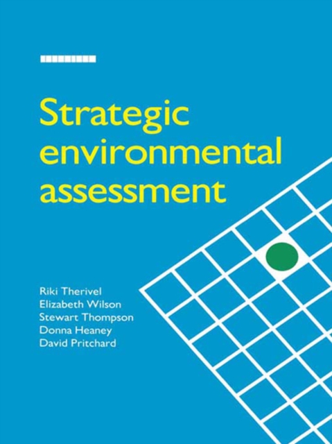 Strategic Environmental Assessment, PDF eBook