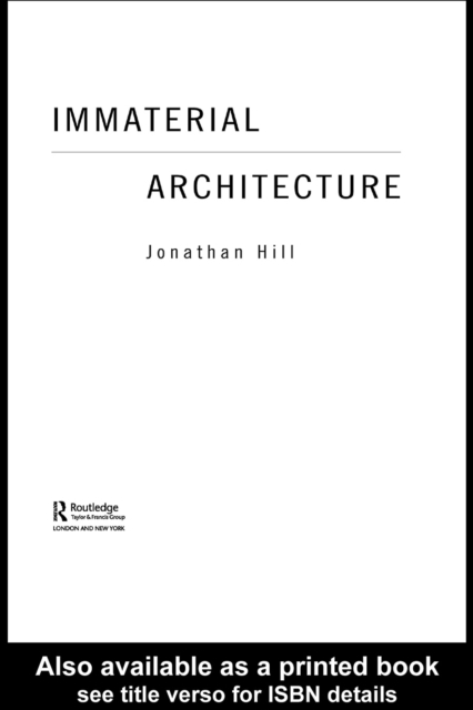 Immaterial Architecture, EPUB eBook