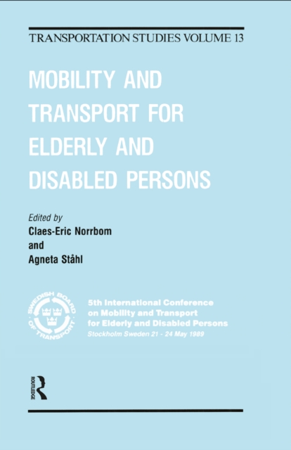 Mobility and Transport for Elderly and Disabled Patients, PDF eBook