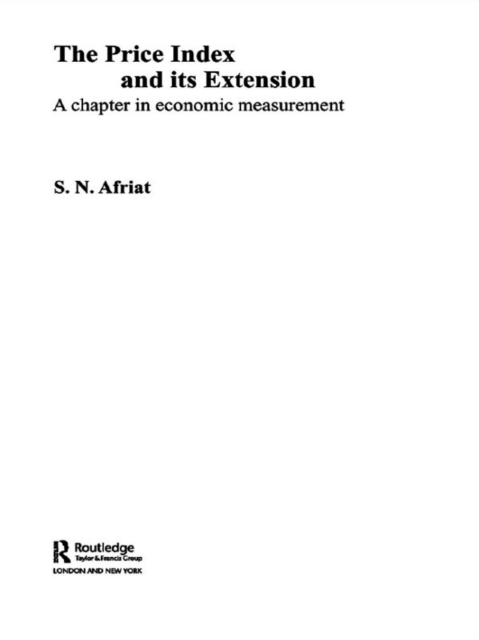 The Price Index and its Extension : A Chapter in Economic Measurement, EPUB eBook