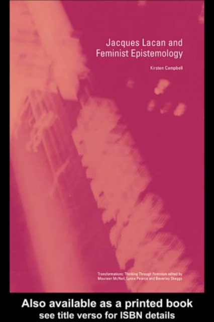 Jacques Lacan and Feminist Epistemology, PDF eBook