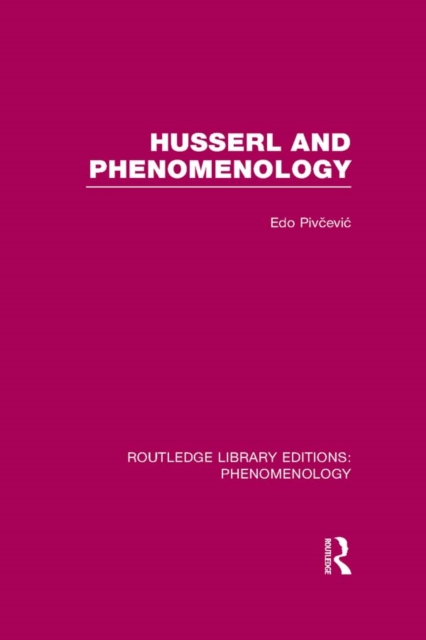 Husserl and Phenomenology, PDF eBook