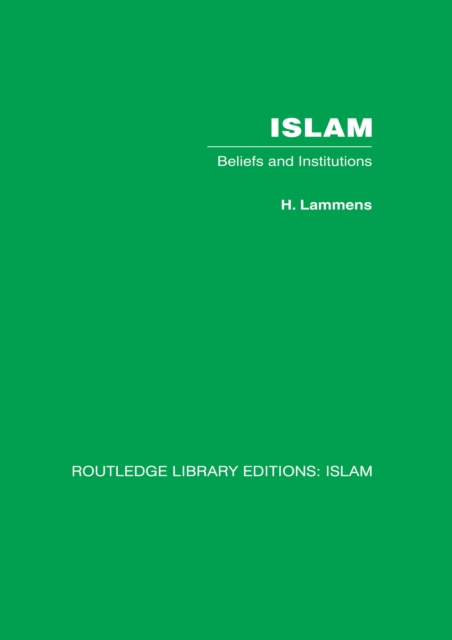 Islam : Beliefs and Institutions, PDF eBook