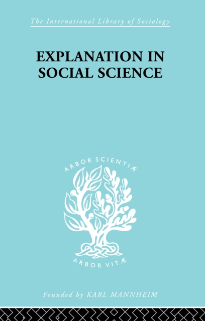Explanation in Social Science, EPUB eBook