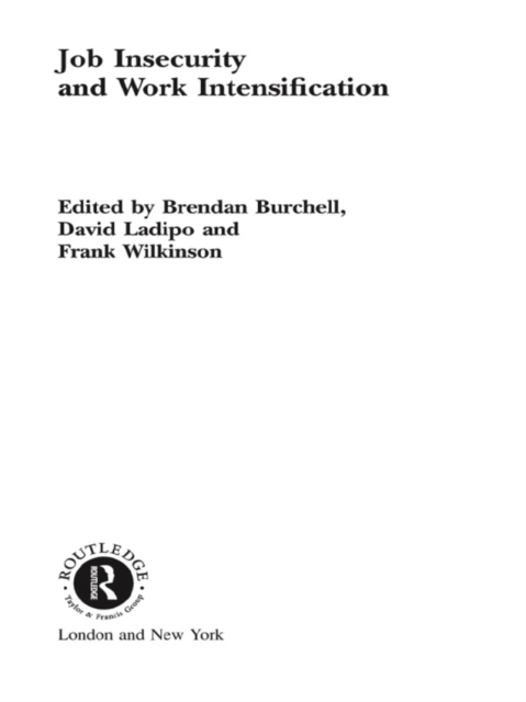 Job Insecurity and Work Intensification, EPUB eBook