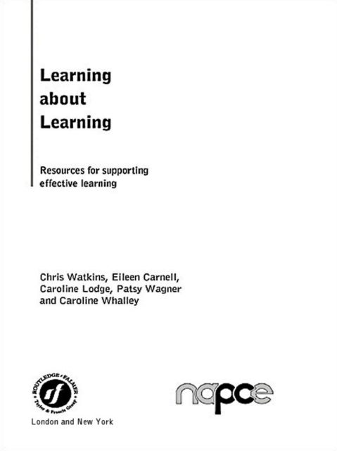 Learning about Learning : Resources for Supporting Effective Learning, PDF eBook