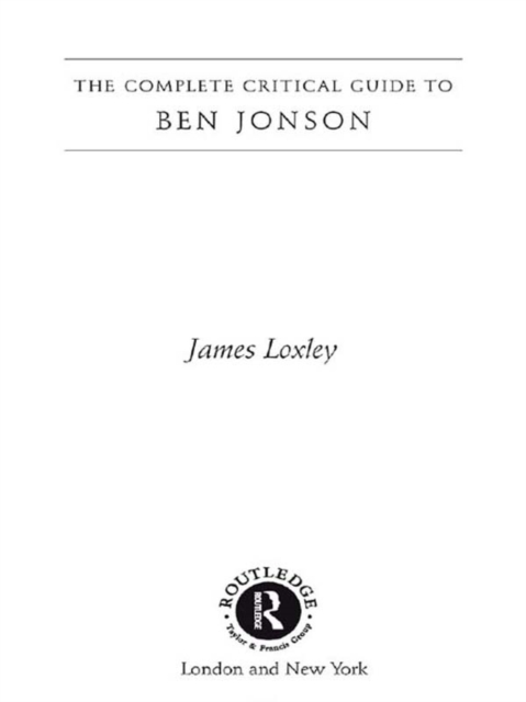 Ben Jonson, PDF eBook