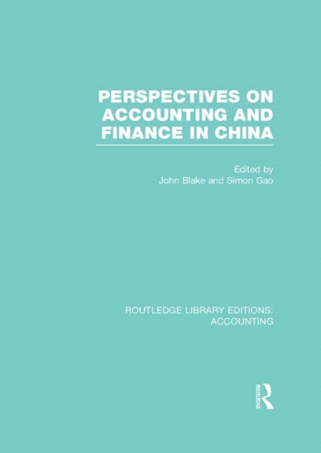 Perspectives on Accounting and Finance in China (RLE Accounting), PDF eBook
