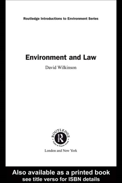 Environment and Law, EPUB eBook