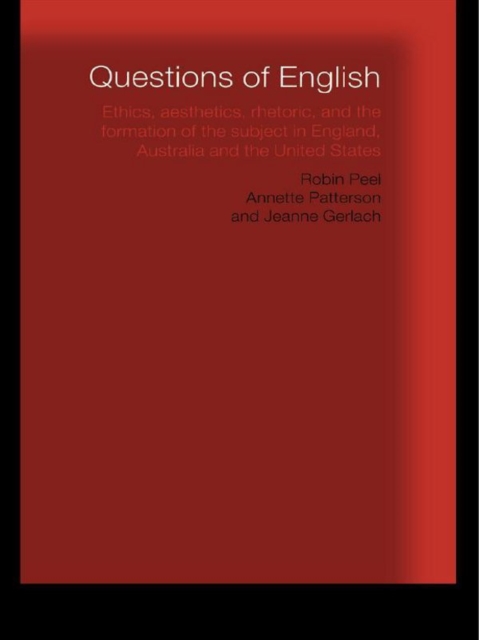 Questions of English : Aesthetics, Democracy and the Formation of Subject, EPUB eBook
