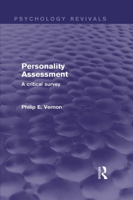 Personality Assessment (Psychology Revivals) : A critical survey, EPUB eBook