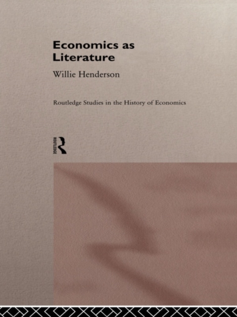 Economics as Literature, EPUB eBook