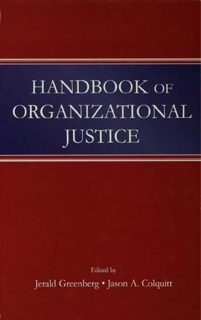 Handbook of Organizational Justice, PDF eBook