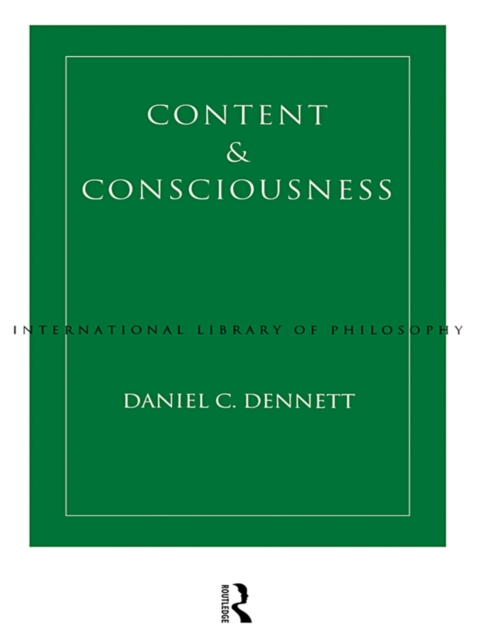 Content and Consciousness, PDF eBook
