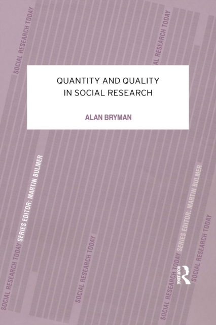 Quantity and Quality in Social Research, PDF eBook