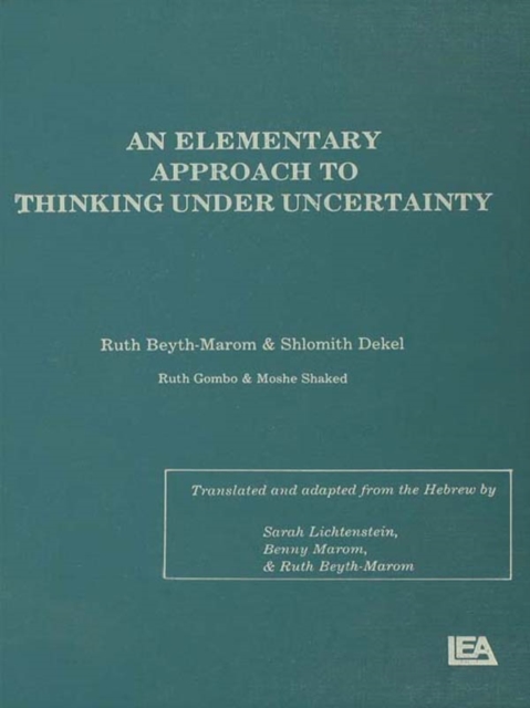 An Elementary Approach To Thinking Under Uncertainty, PDF eBook