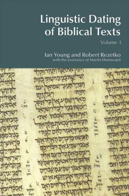 Linguistic Dating of Biblical Texts: Vol 1, PDF eBook