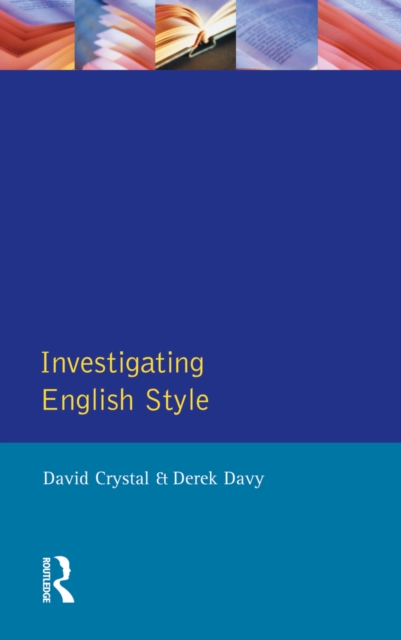 Investigating English Style, PDF eBook
