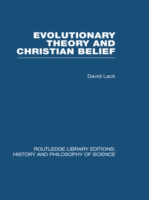 Evolutionary Theory and Christian Belief : The Unresolved Conflict, PDF eBook