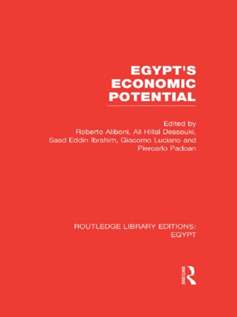 Egypt's Economic Potential (RLE Egypt), EPUB eBook