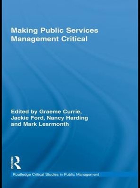 Making Public Services Management Critical, PDF eBook