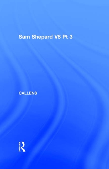 Sam Shepard V8 Pt 3, PDF eBook