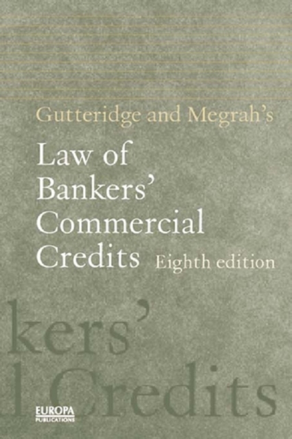 Gutteridge and Megrah's Law of Bankers' Commercial Credits, EPUB eBook