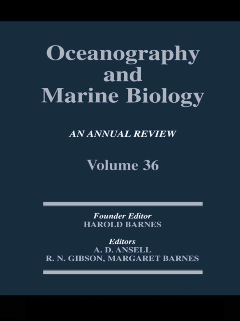 Oceanography And Marine Biology: An Annual Review : Volume 36, PDF eBook
