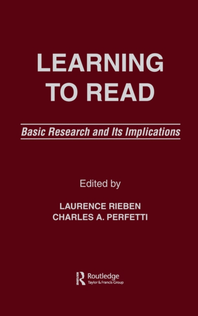Learning To Read : Basic Research and Its Implications, PDF eBook