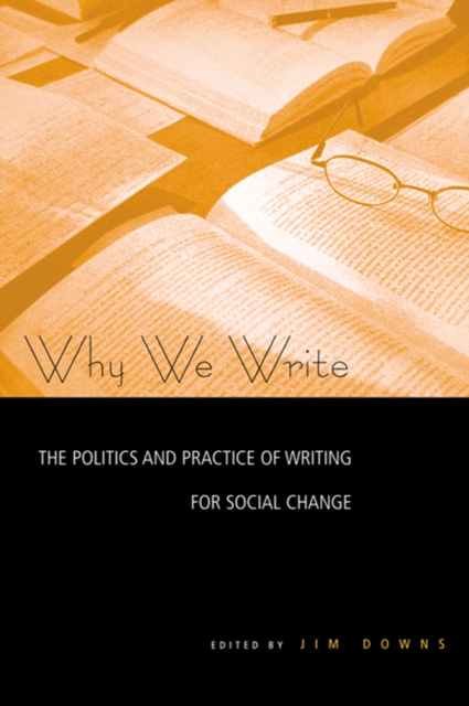 Why We Write : The Politics and Practice of Writing for Social Change, PDF eBook