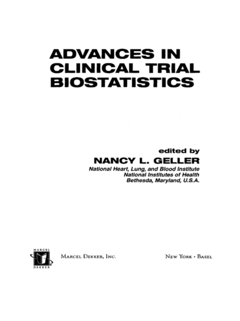 Advances in Clinical Trial Biostatistics, EPUB eBook