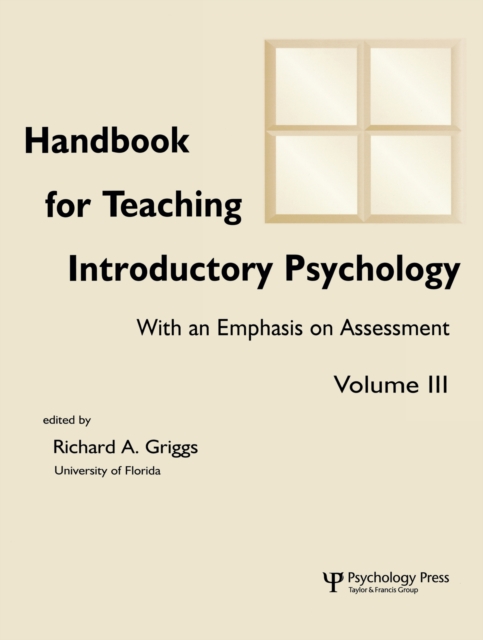 Handbook for Teaching Introductory Psychology : Volume Ii, PDF eBook