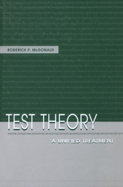 Test Theory : A Unified Treatment, EPUB eBook
