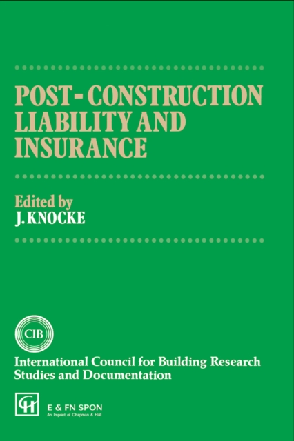 Post-Construction Liability and Insurance, PDF eBook