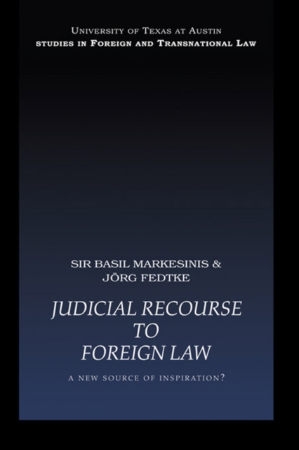 Judicial Recourse to Foreign Law : A New Source of Inspiration?, EPUB eBook