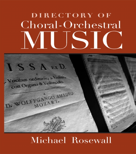 Directory of Choral-Orchestral Music, EPUB eBook