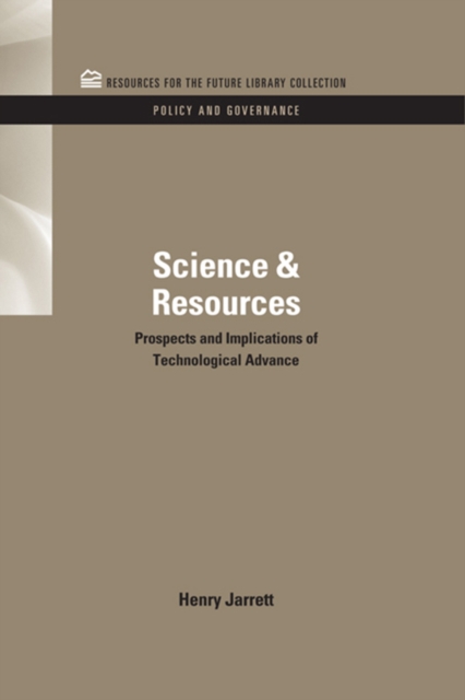 Science & Resources : Prospects and Implications of Technological Advance, EPUB eBook