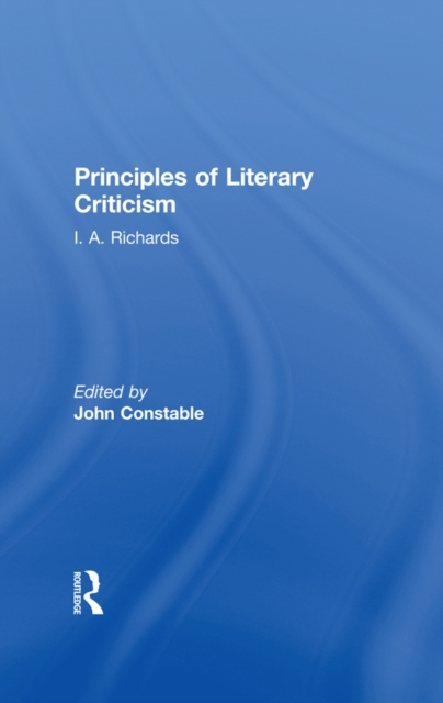 Principles of Literary Criticism V3, EPUB eBook