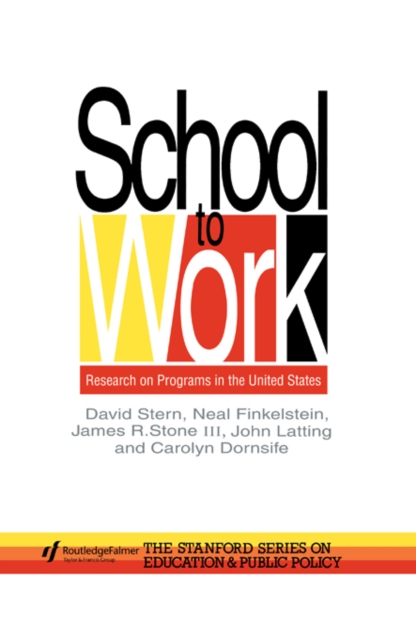 School To Work : Research On Programs In The United States, PDF eBook