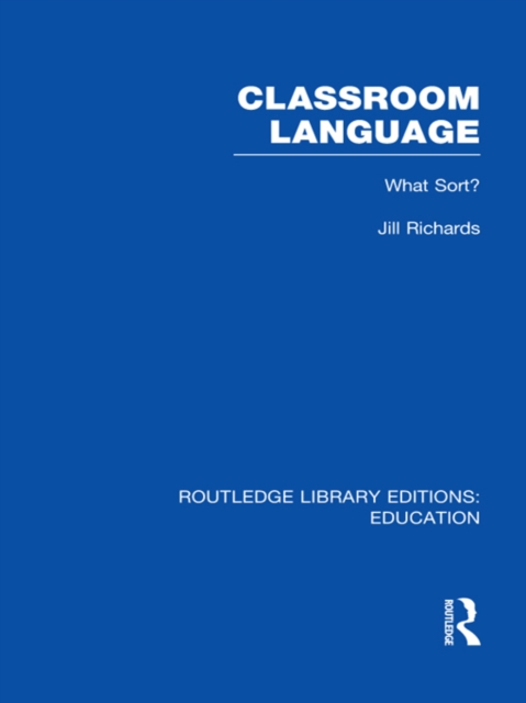 Classroom Language: What Sort (RLE Edu O), EPUB eBook