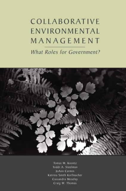 Collaborative Environmental Management : What Roles for Government-1, EPUB eBook