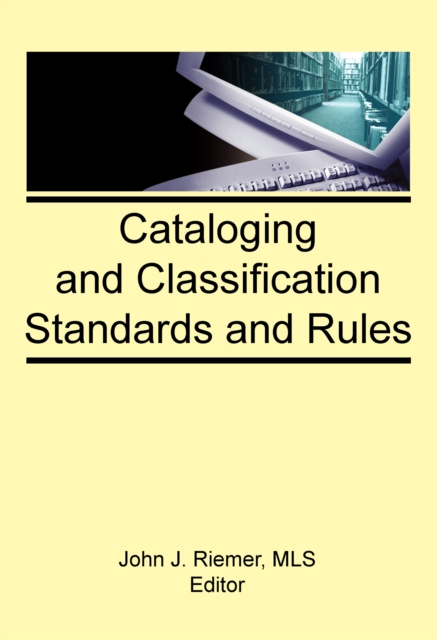 Cataloging and Classification Standards and Rules, EPUB eBook