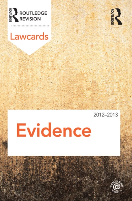 Evidence Lawcards 2012-2013, EPUB eBook