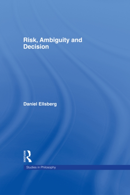 Risk, Ambiguity and Decision, PDF eBook