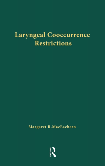 Laryngeal Cooccurrence Restrictions, EPUB eBook