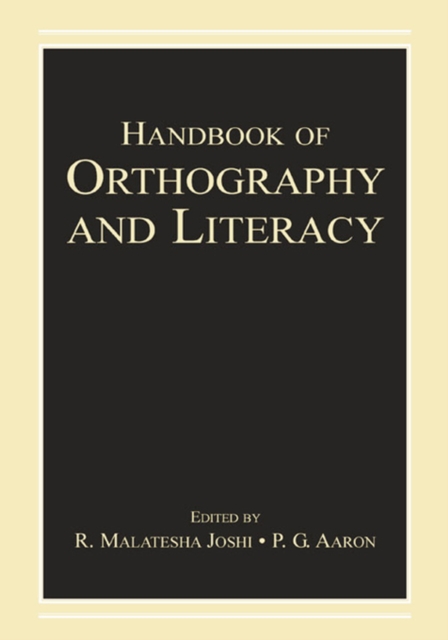Handbook of Orthography and Literacy, EPUB eBook