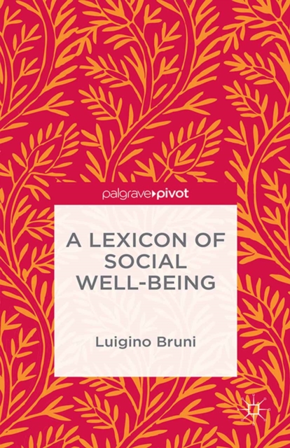 A Lexicon of Social Well-Being, PDF eBook