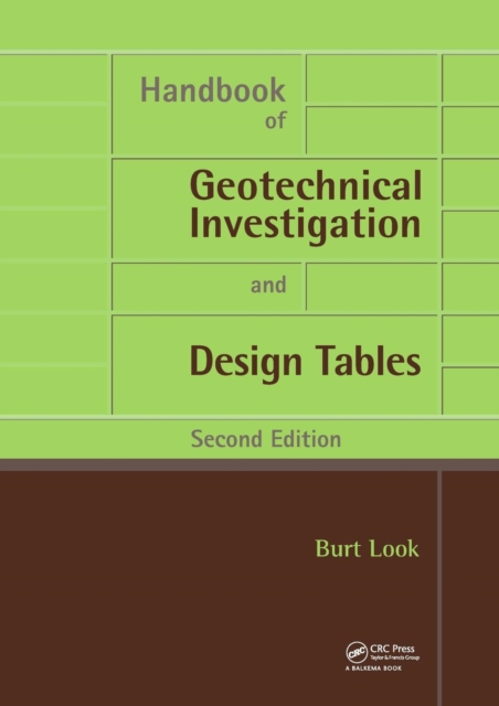 Handbook of Geotechnical Investigation and Design Tables : Second Edition, Paperback / softback Book