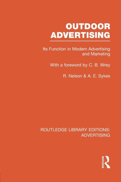 Outdoor Advertising (RLE Advertising), Paperback / softback Book